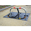 Rubber mounting base for parking bracket Stopblock to embed