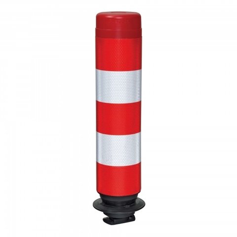 Flexible bollard FLEXPIN - red/white - 46 cm