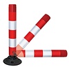 Flexible bollard FLEXPIN - red/white - 46 cm