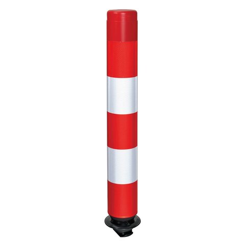 Flexible bollard FLEXPIN - red/white - 75 cm