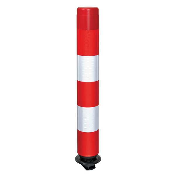  Balise auto relevable FLEXPIN - rouge/blanc - 75 cm