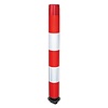 Flexible bollard FLEXPIN - red/white - 100 cm