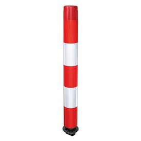  Flexible bollard FLEXPIN - red/white - 100 cm