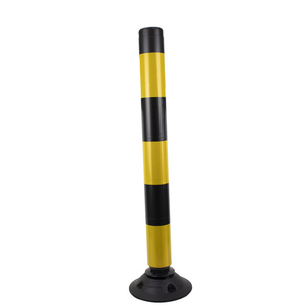  Balise auto relevable FLEXPIN - noir/jaune - 100 cm