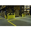 Collision protection barrier with under-run guard from steel 1000 x 350 mm