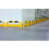 Collision protection barrier with under-run guard from steel 1000 x 350 mm