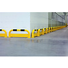 Collision protection barrier with under-run guard from steel 750 x 600 mm