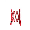 Barrière extensible PVC Extenso - rouge/blanc - 2400 x 400 x 1000 mm