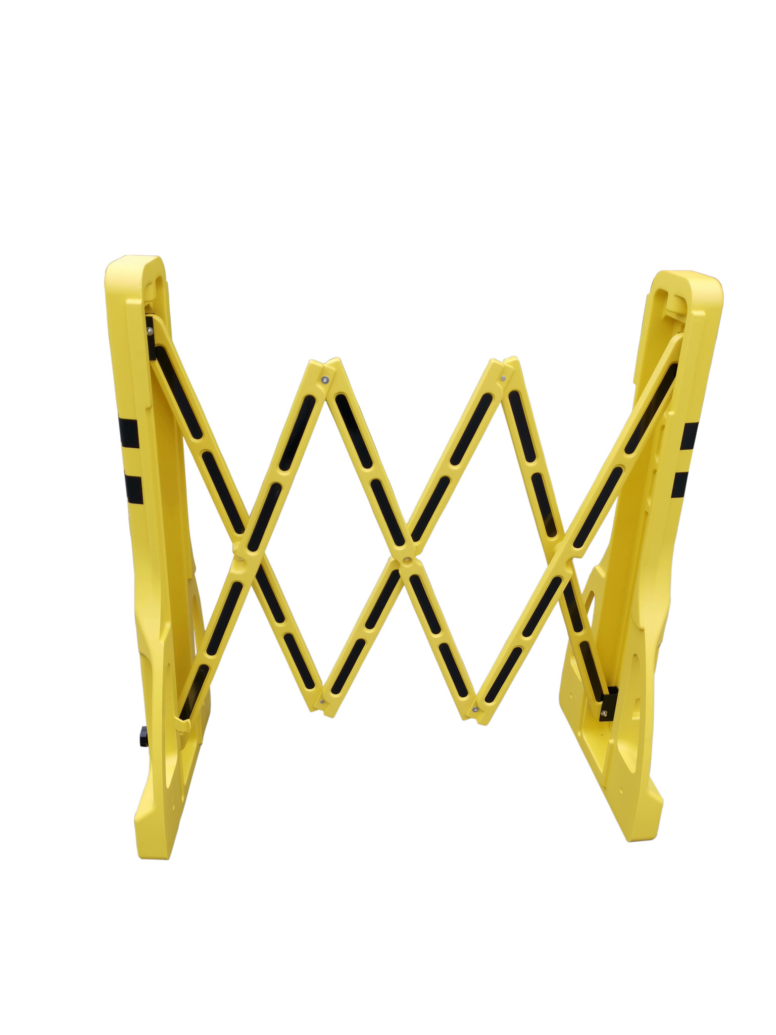 Barrière extensible PVC Extenso - jaune/noir - 2400 x 400 x 1000 mm