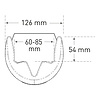 protecteurs de colonne en Polyethylene 60 - 85 mm avec fermeture velcro