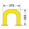 arceau de protection 350 x 375 mm - thermolaqué - jaune