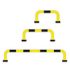 arceau de protection SWING 390 x 2000 mm - thermolaqué - jaune/noir