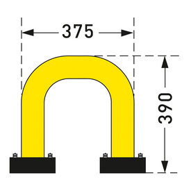  arceau de protection SWING 390 x 375 mm - thermolaqué