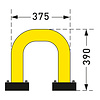 arceau de protection SWING 390 x 375 mm - galvanisé à chaud et thermolaqué - jaune