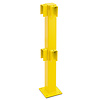 magazijn railing XL-Line - 1000 mm - hoekpaal - thermisch verzinkt en gepoedercoat - geel