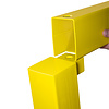 rambarde magasin XL-line - 500 mm - poteau d'angle - galvanisé à chaud et thermolaqué - jaune