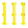 magazijn railing XL-Line - 1000 mm - middenpaal - gepoedercoat - geel