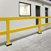rambarde magasin XL-line - 1000 mm - poteau central - galvanisé à chaud et thermolaqué - jaune
