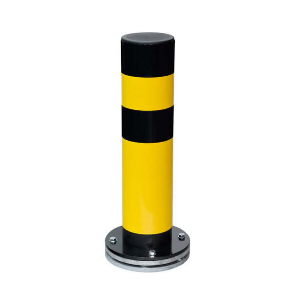 BLACK BULL poteau de protection SWING ROTA - Ø159 x 700 mm - thermolaqué  - jaune/noir