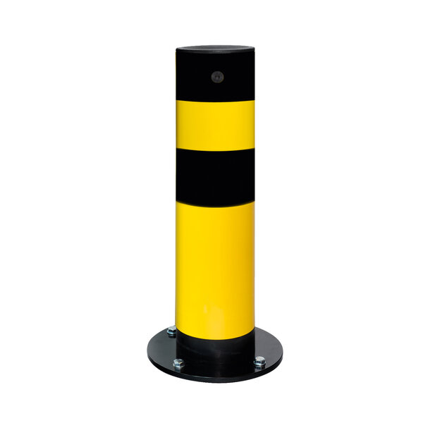 BLACK BULL poteau de protection SWING - Ø159  x 665 mm  - thermolaqué - jaune/noir