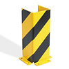 Protecteur de colonne - profil U 400 x 160 x 160 mm - 5 mm - noir/jaune