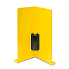 protecteur d'angle avec rouleau de guidage - 400 x 160 mm - noir/jaune