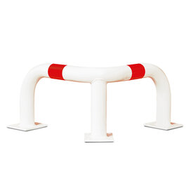  hoekbeschermbeugel - 350 x 600 x 600 - gecoat - wit/rood