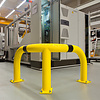 arceau de protection d'angle XL - 600 x 900 x 900 - thermolaqué - jaune/noir