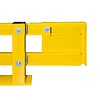 protection de rayonnage (A) - 900/1300 x 465 x 160 mm - noir/jaune