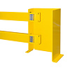 protecteur de rayonnage et angles (B) - 900/1300 x 500 x 190 mm - noir/jaune