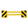 protecteur de rayonnage et angles (C) - 900/1300 x 500 x 190 mm - noir/jaune