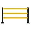 barrière de protection HYBRID - fixe - 1000 x 1600 mm - noir/jaune