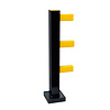 barrière de protection HYBRID - flexible - 1040 x 1100 mm - noir/jaune