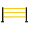barrière de protection HYBRID - flexible - 1040 x 1600 mm - noir/jaune