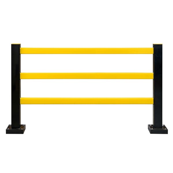 BLACK BULL barrière de protection HYBRID - flexible - 1040 x 1600 mm - noir/jaune