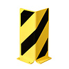 hoekbeschermer - L-profiel 400 x 160 mm - 5 mm - zwart/geel gecoat