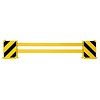 protecteur de rayonnage et angles (B) - 2300/2700 x 500 x 190 mm - noir/jaune