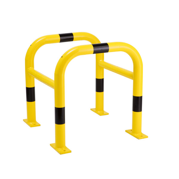 MORION protection de pilier 600 x 520 x 520 mm - thermolaqué - jaune/noir