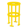 protection de pilier 360 ° - galvanisé à chaud et thermolaqué - jaune