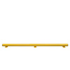 magazijn railing HYBRID - onderrijbeveiliging - 2050 mm - gecoat - geel