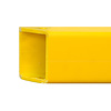 Barrière et glissière pour entrepôt HYBRID - traverse d'angle - 100 cm - jaune