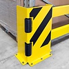 protecteur de rayonnage et angles avec rouleaux de guidage (B) - 900/1300 x 500 x 190 mm - noir/jaune