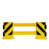 protecteur de rayonnage et angles avec rouleaux de guidage (B) - 900/1300 x 500 x 190 mm - noir/jaune