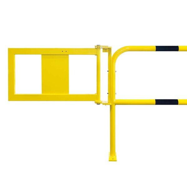 MORION arceau de protection Ø 60 mm avec portillon manuel - jaune/noir