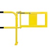 beschermbeugel met deur - gasdrukveer - Ø48 mm - geel/zwart