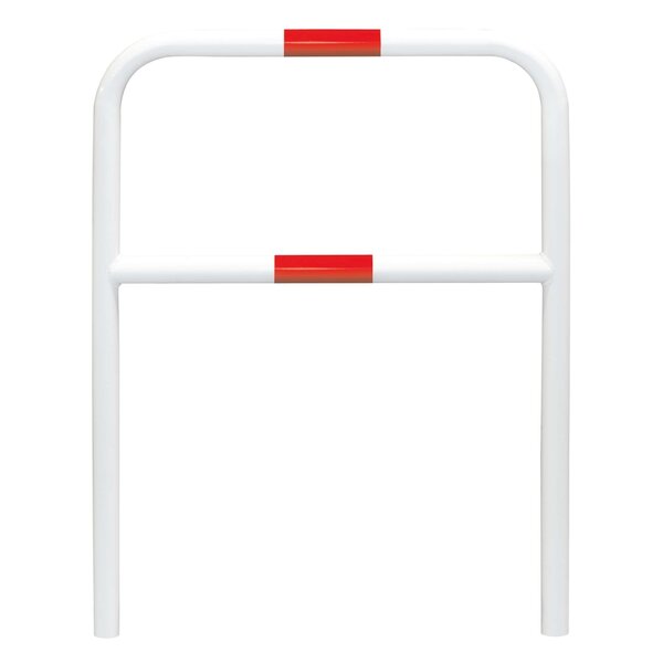 MORION beschermbeugel Ø60 mm - 1300 x 1000 - betonneren - gepoedercoat - wit/rood