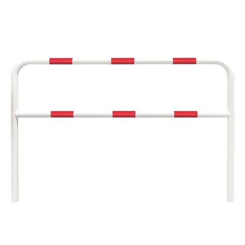 arceau Ø60 mm - 1300 x 2000 - à sceller - laqué - blanc/rouge