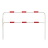 beschermbeugel Ø60 mm - 1300 x 2000 - betonneren - thermisch verzinkt en gepoedercoat - wit/rood