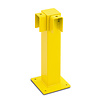 rambarde magasin XL-line - 500 mm - poteau d'angle - thermolaqué - jaune