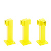 magazijn railing XL-Line - 500 mm - hoekpaal - gepoedercoat - geel